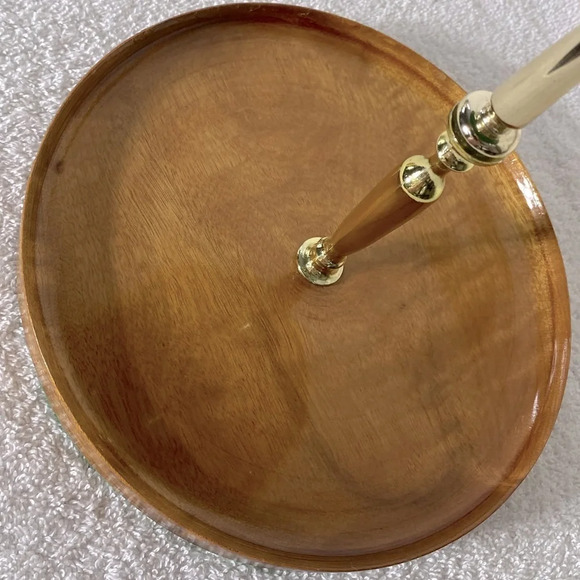 Vintage Hand Crafted In Sydney By The Sea Myrtlewood Two Tier  Serving Tray - Picture 9 of 14